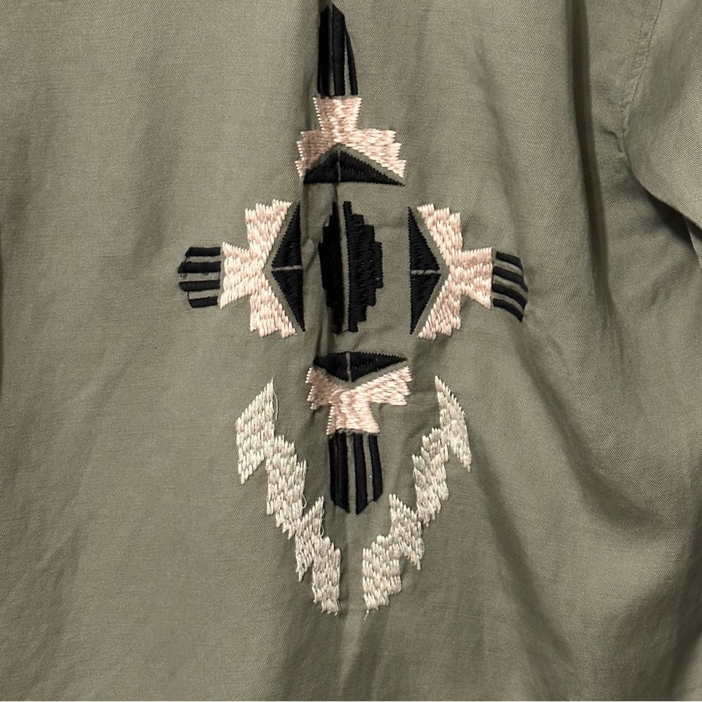 Rails Elliot Embroidered Utility Shacket Boho Western Desert Wanderlust Small - Picture 8 of 14